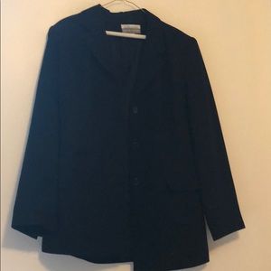 Black Button up coat, in size 10